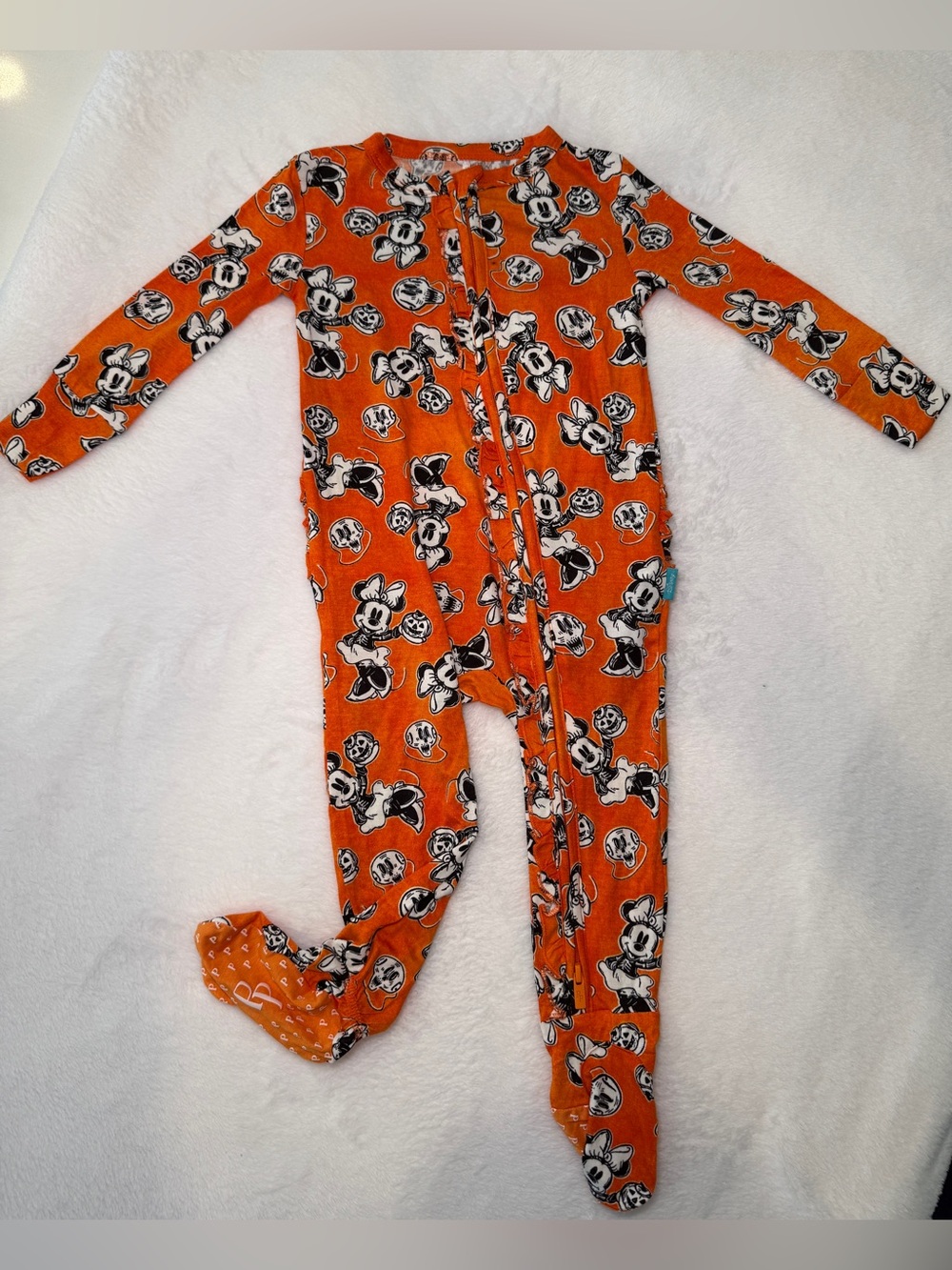 🎃 Posh Peanut x Disney Minnie Mouse Halloween Footie Pajamas 12–18M NWOT